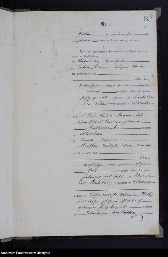 image.from.unit.number "Heiraths-Neben-Register Nr 1 - 18"