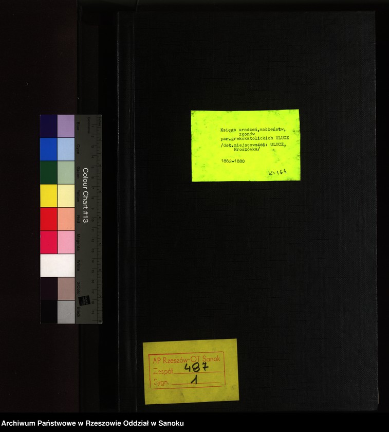 image.from.unit.number "Księga urodzeń, małżeństw, zgonów dla miejscowości Ulucz, Horoszówka (Hroszówka)"