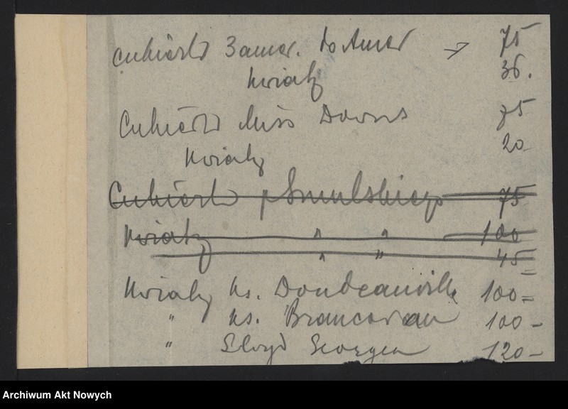 image.from.unit.number "Wydatki Prezydenta Ministrów w okresie pobytu w Paryżu. Rachunki, pokwitowania"