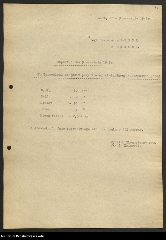Obraz 20 z jednostki "Dzienne raporty podaży mięsa"