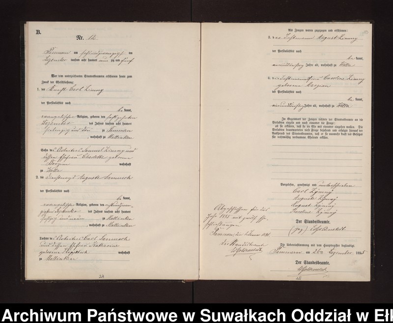 image.from.unit.number "Heiraths-Neben-Register des Preussischen Standes-Amtes Neuhoff Kreis Loetzen"