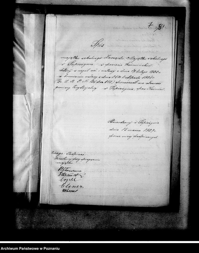 Obraz 11 z jednostki "Szkoła Powszechna- Sapieżyn, powiat Koźmin"