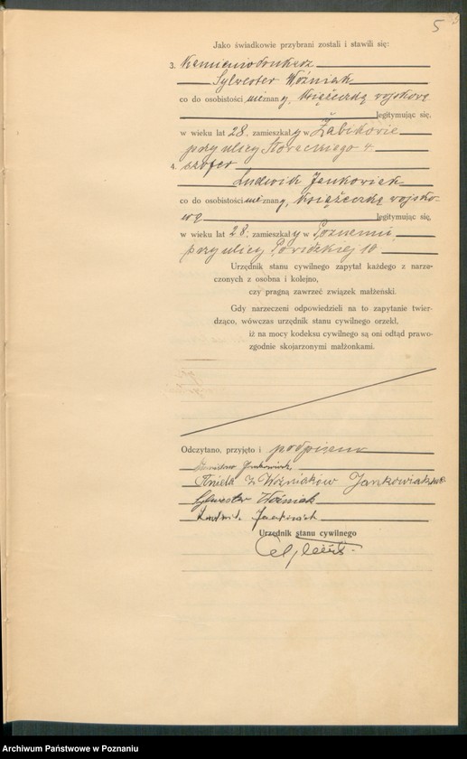 Obraz 7 z jednostki "Księga miejscowa małżeństw tom III [Rejestr główny małżeństw]"