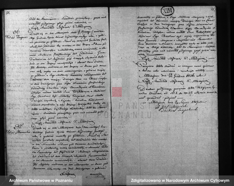Obraz 13 z jednostki "Księga urodzeń, małżeństw i zejścia"