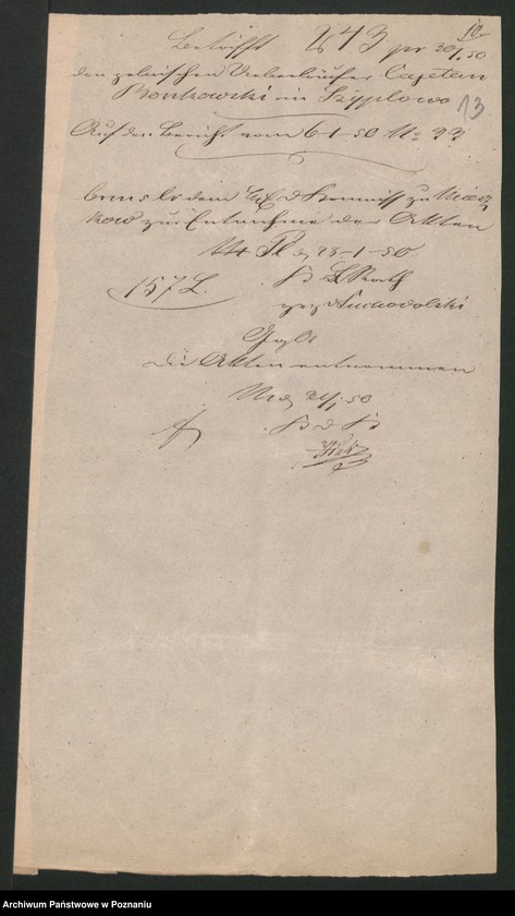 Obraz 16 z jednostki "A. betr. Cajetan Bonkowski in Leipe"