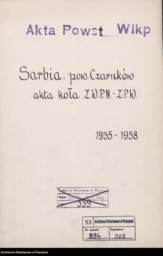Obraz 3 z jednostki "Sarbia, powiat Czarnków - akta koła."
