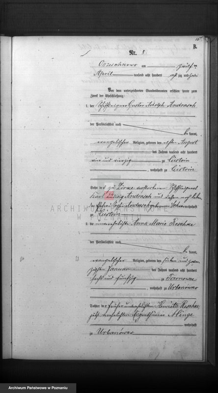 Obraz 17 z jednostki "Księga małżeństw"