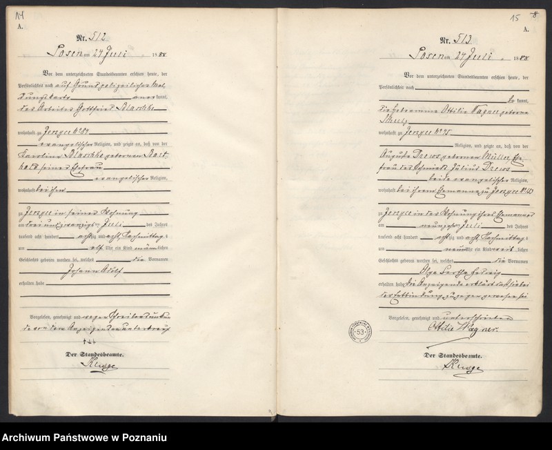 Obraz 11 z jednostki "Księga urodzeń t. II"