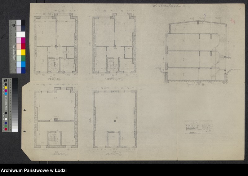 Obraz 1 z jednostki "Budynek mieszkalny przy ulicy Brasławskiej w Łodzi - projekt przebudowy"