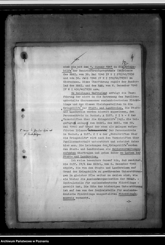 Obraz 8 z jednostki "Kriegshilfe - einschliesslich auslandsdeutsche Flüchtlinge - Vollzug."