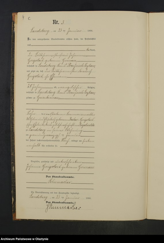 image.from.unit.number "Sterbe-Neben-Register Nr 1 - 45"
