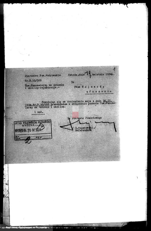 Obraz 6 z jednostki "Towarzystwo Pszczelarzy w Antoninie powiatu ostrowskiego"