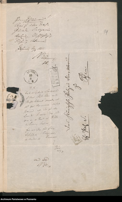 Obraz 19 z jednostki "A. betr. die Familie von Śmiegocki /Michael, Stanislaus und Anton/"