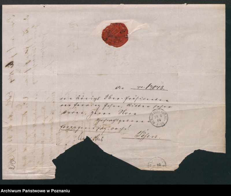 image.from.unit.number "Der Uebertritt polnischer und diesseitiger Untertanen auf preussisches und jenseitiges Gebiet während der polnischen Insurrektion und die dagegen getroffenen Massnahmen."