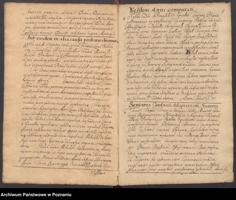 Obraz 12 z jednostki "Protocolon officii consularis Posnaniensis."