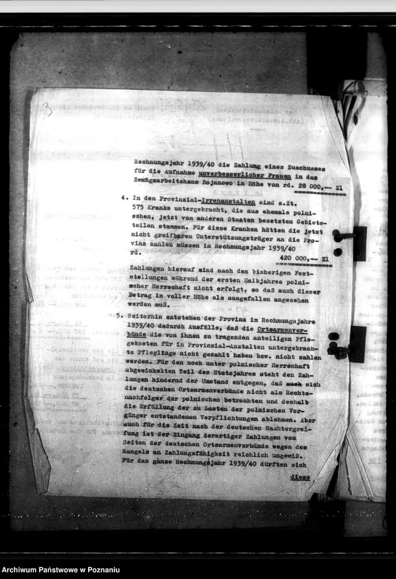 Obraz 8 z jednostki "Zarządzenia i korespondencja w sprawie opieki społecznej, zwłaszcza jej finansowania"