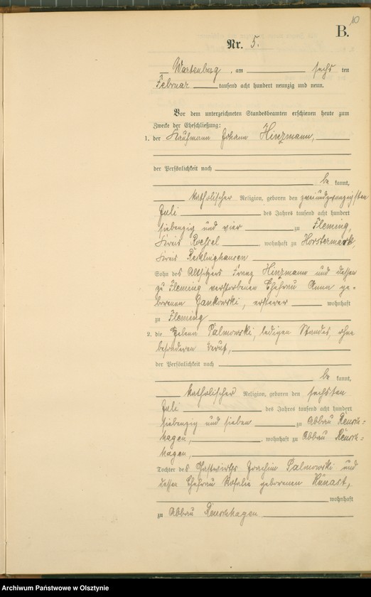 image.from.unit.number "Heiraths-Haupt-Register Nr 1 - 31"