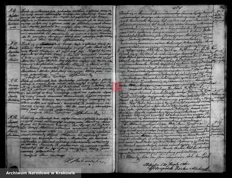 Obraz z zespołu "Akta stanu cywilnego Parafii Rzymskokatolickiej w Sławicach"