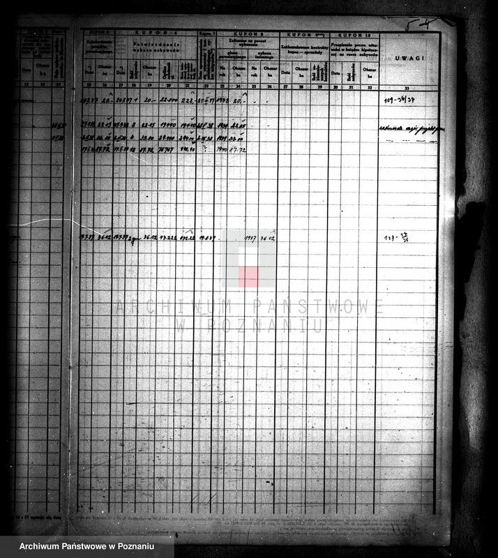 Obraz 9 z jednostki "/Księga kontroli prac parcelacji prywatnej powiatu wągrowieckiego/"