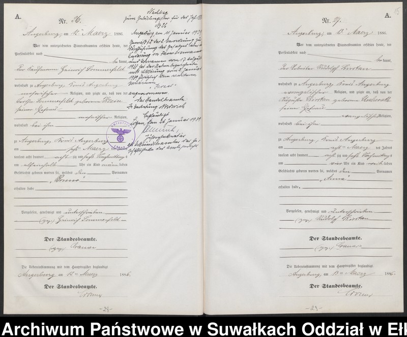 image.from.unit.number "Geburts-Neben-Register des Preussischen Standes-Amtes Angerburg Kreis Angerburg"