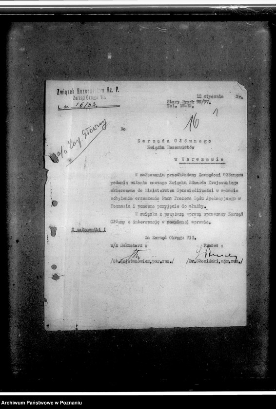 Obraz 5 z jednostki "Korespondencja z Zarządem Głównym"