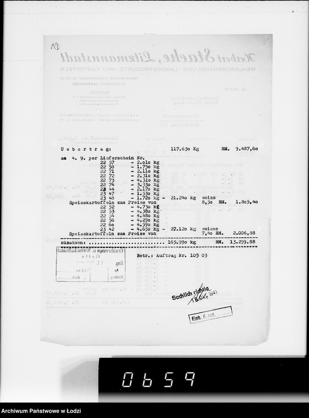 Obraz 16 z jednostki "Aufträge 10501- 10590"