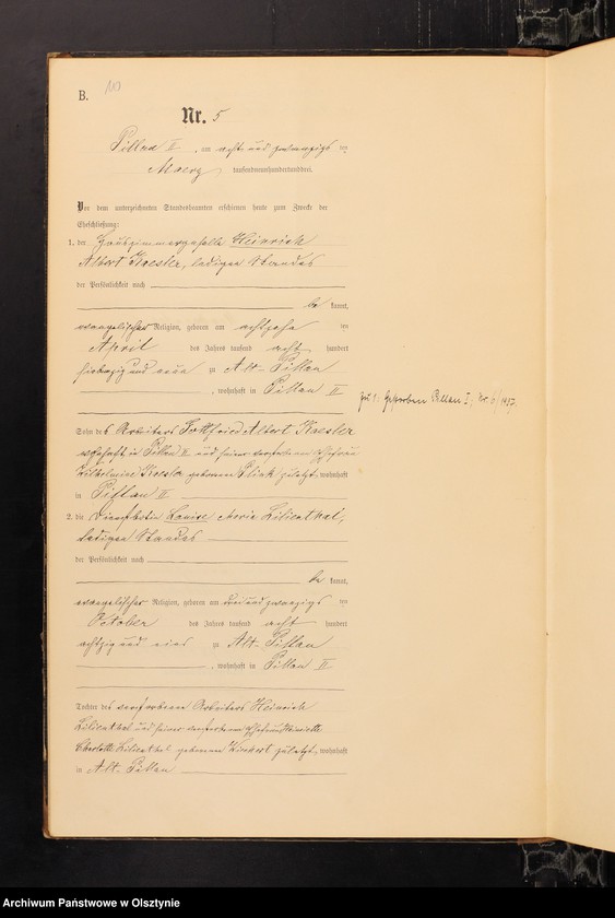 image.from.unit.number "Heiraths-Haupt-Register Nr 1 - 26"