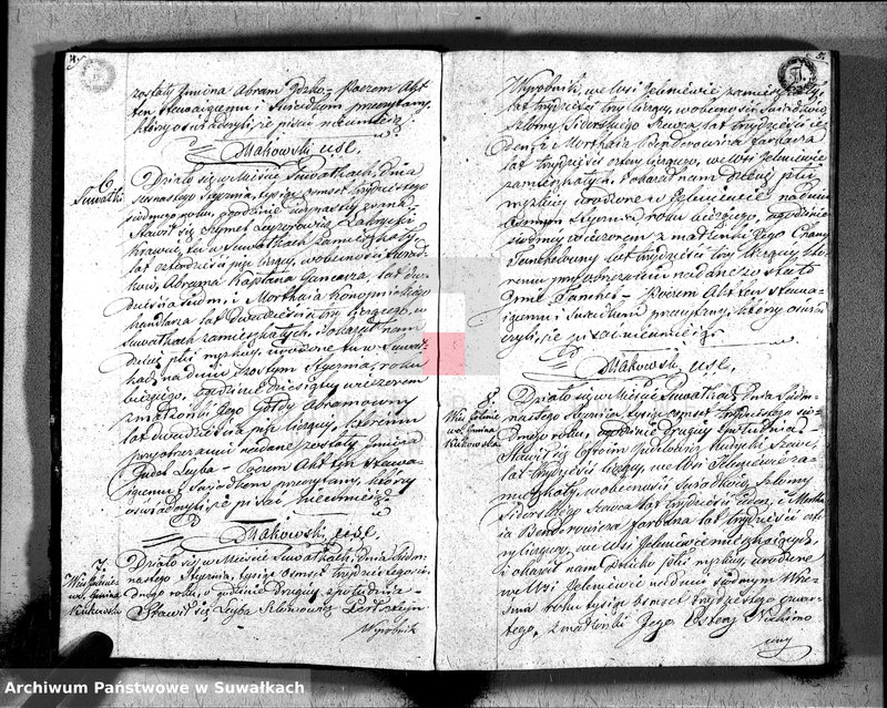 image.from.unit.number "Duplikat Akta Urzędnika Stanu Cwilnego Wyznania Moyżeszowego Okręgu Suwalskiego i Jeleniewskiego do zapisywania Urodzonych, Zaślubionych i Zmarłych z roku 1837"