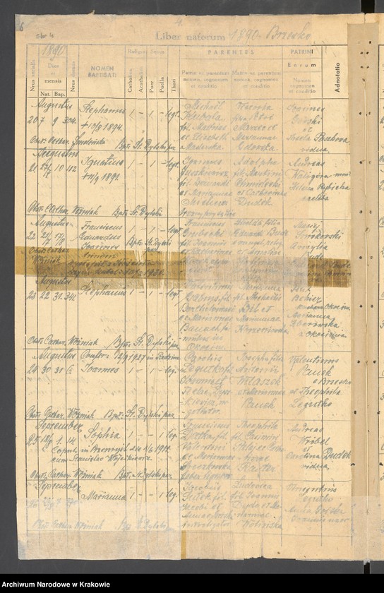 image.from.unit.number "Księga urodzeń - Brzesko"