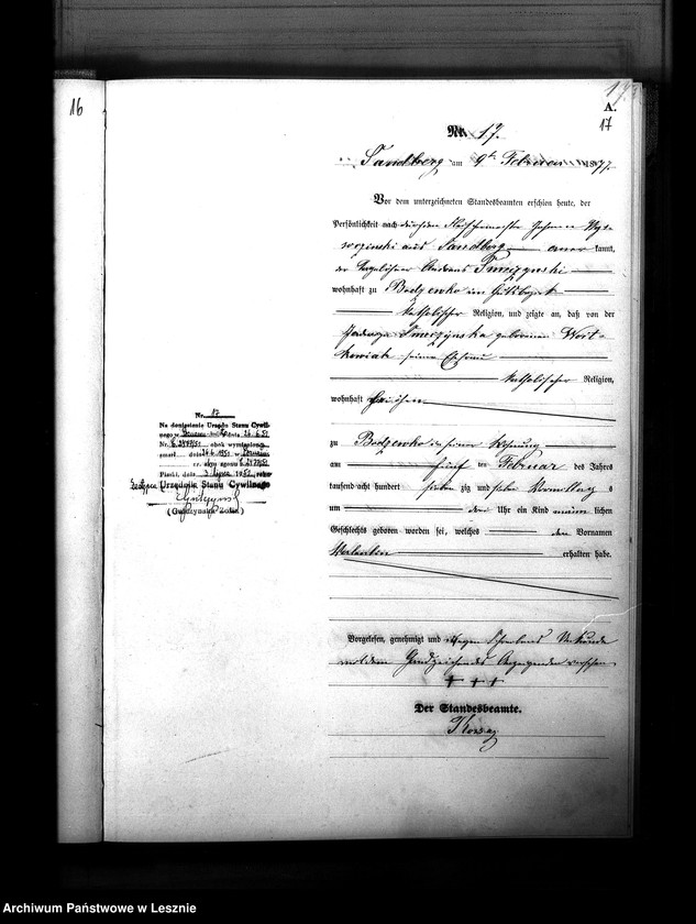 Obraz 20 z jednostki "[Księga urodzeń]"