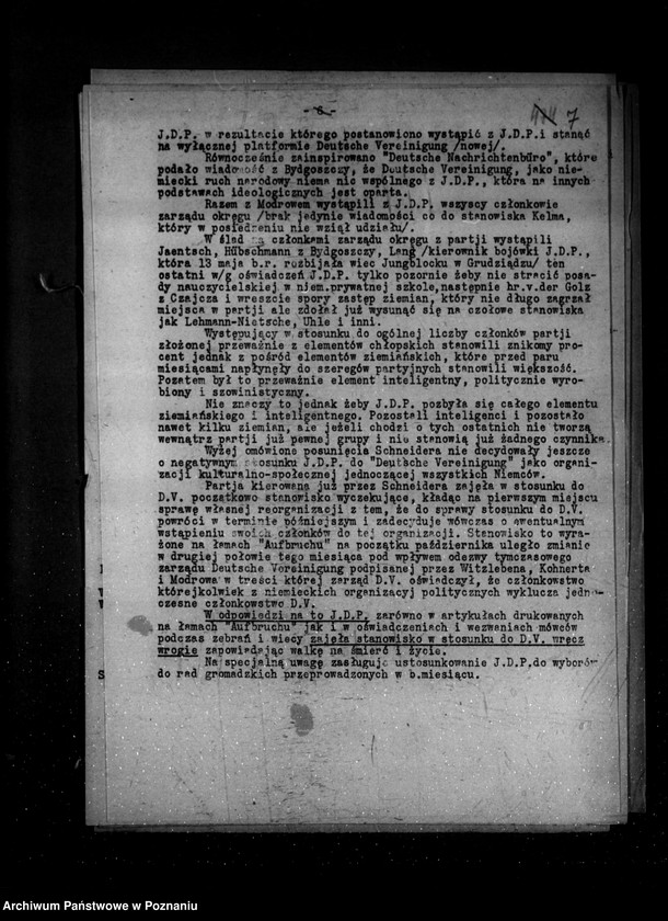 Obraz 11 z jednostki "Sprawozdania z życia mniejszości narodowych za miesiące październik, listopad, grudzień 1934 r."