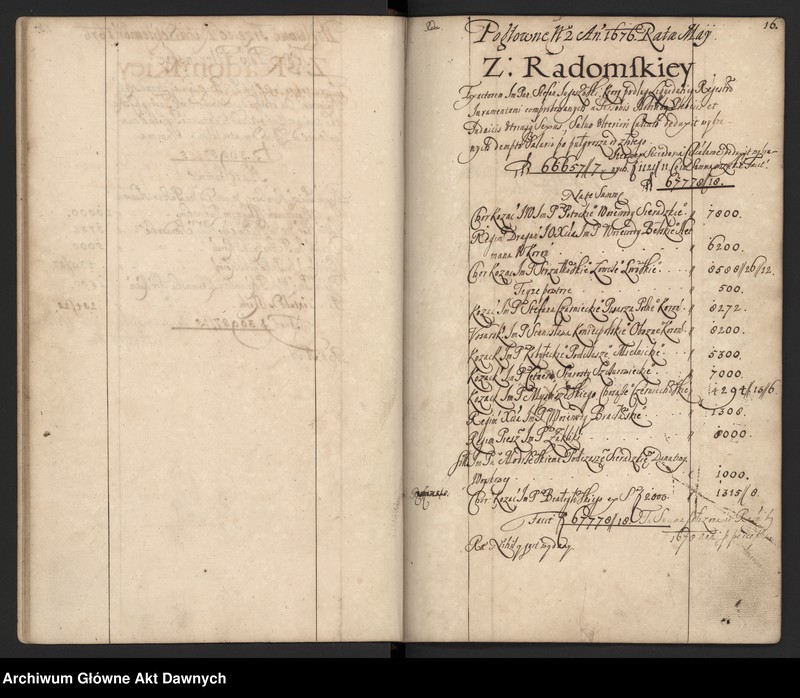 image.from.unit.number "Rozliczenie z pogłównego i szelężnego uchwalonych w 1676 r."