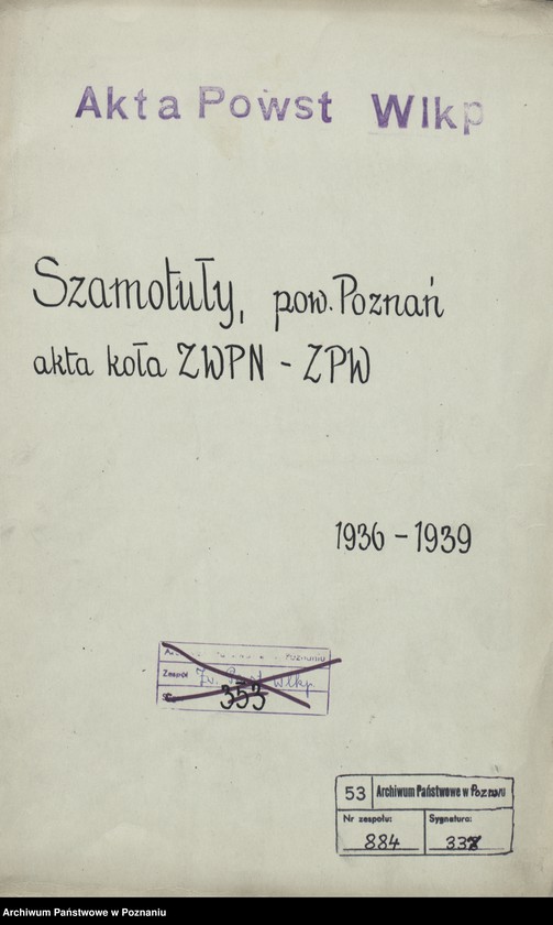Obraz 3 z jednostki "Szamotuły - akta koła."