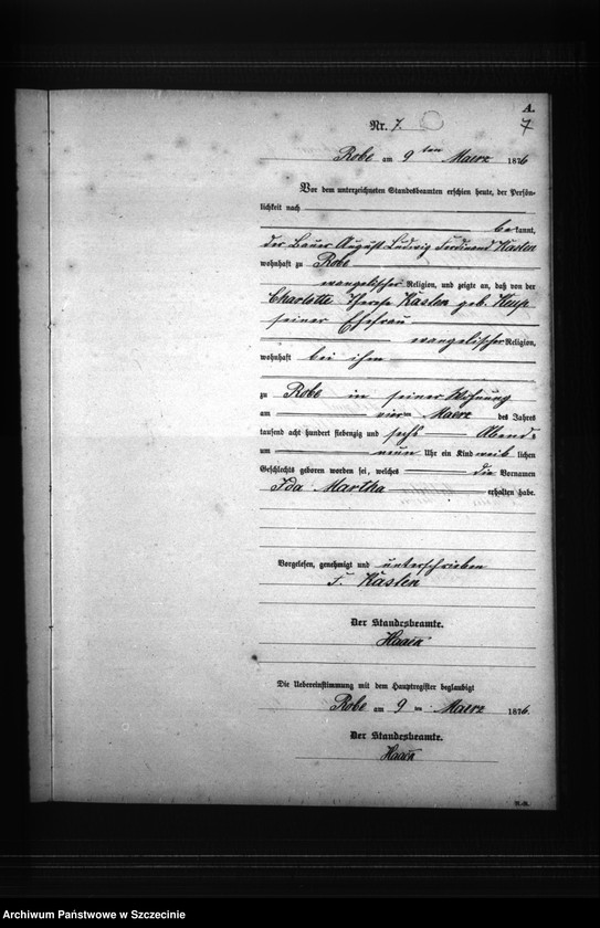 Obraz 10 z jednostki "Geburts-Register (Neben-Register)"