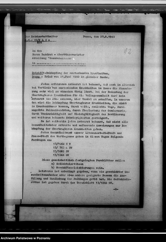 Obraz 16 z jednostki "Hygienische Verhältnisse der Ansiedlungsdörfer für Umsiedler aus Galizien. Bekämpfung der Tuberkulose"