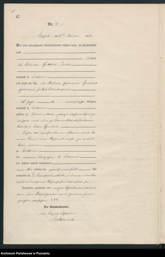 Obraz 7 z jednostki "Sterbe-Haupt-Register"