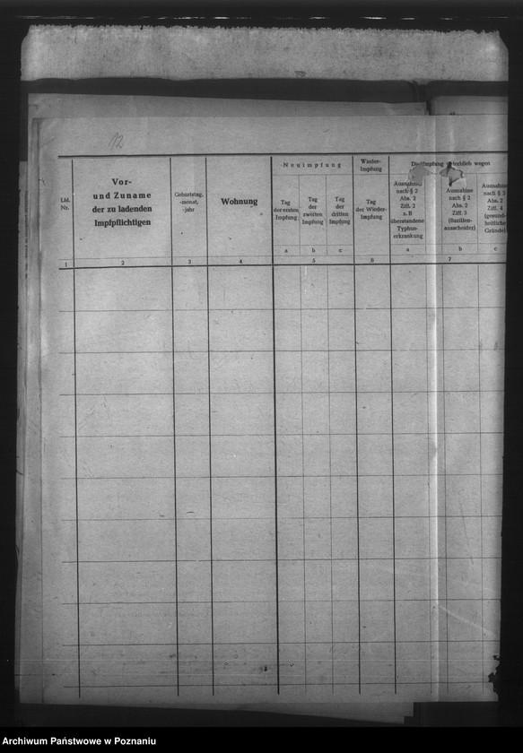 Obraz 16 z jednostki "Typhus - Impfberichte"