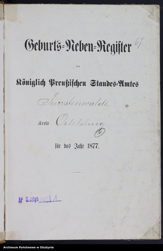 image.from.team "Urząd Stanu Cywilnego w Księżym Lasku pow. szczycieński"