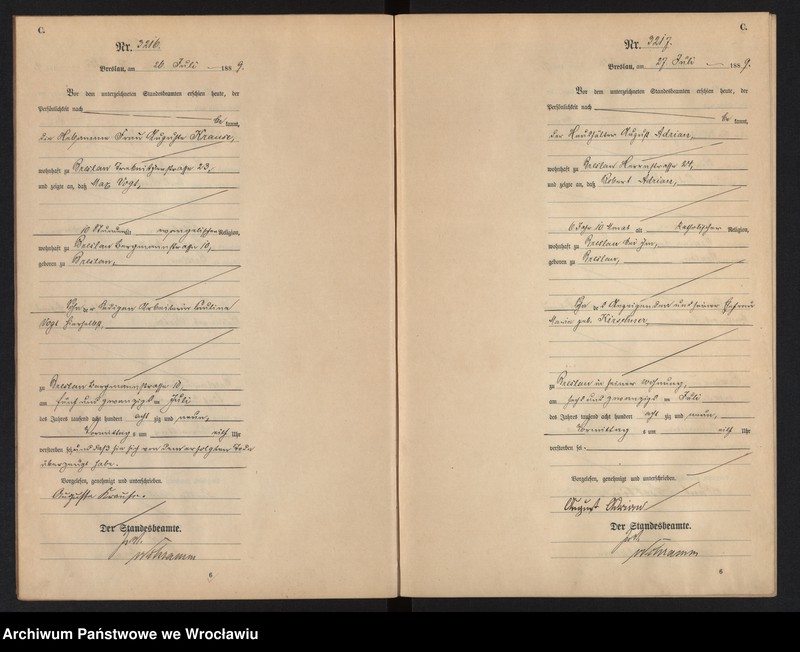 image.from.unit.number "Sterbe-Haupt-Register Breslau I 1889 Band 9"