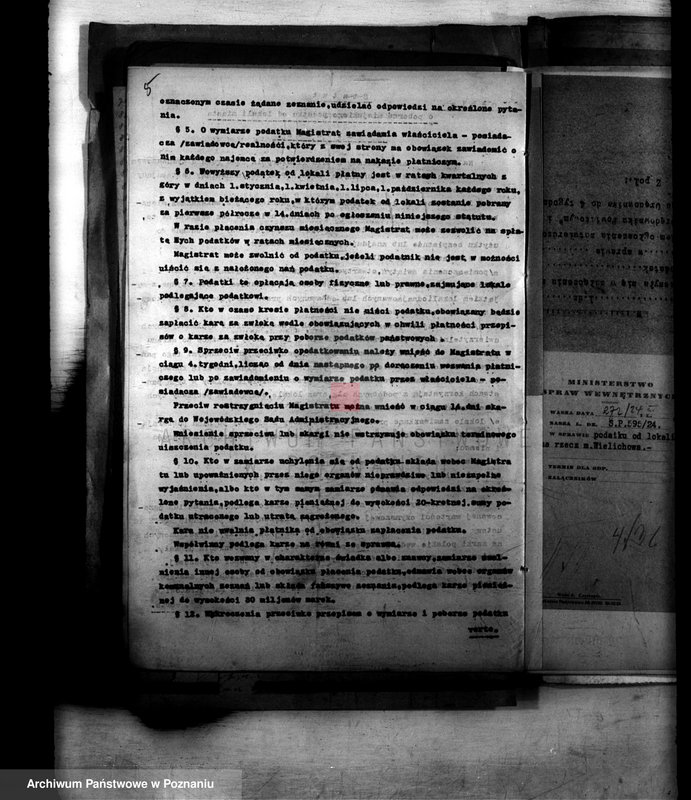 Obraz 9 z jednostki "Podatki Komunalne miasta Wielichowa /ustawa z dnia 11.8.1923 r. D.U.R.P. nr.94/"