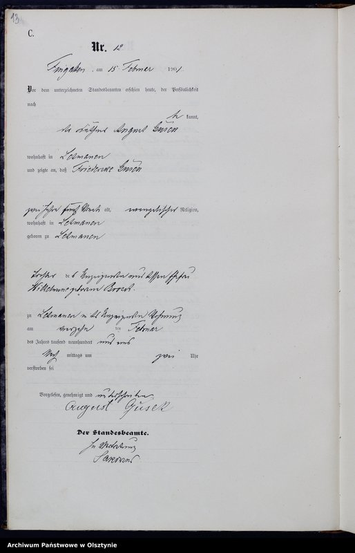 image.from.unit.number "Sterbe-Haupt-Register Nr 1 - 129"