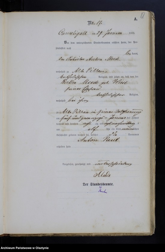 image.from.unit.number "Geburts-Haupt-Register Nr 1 - 199"