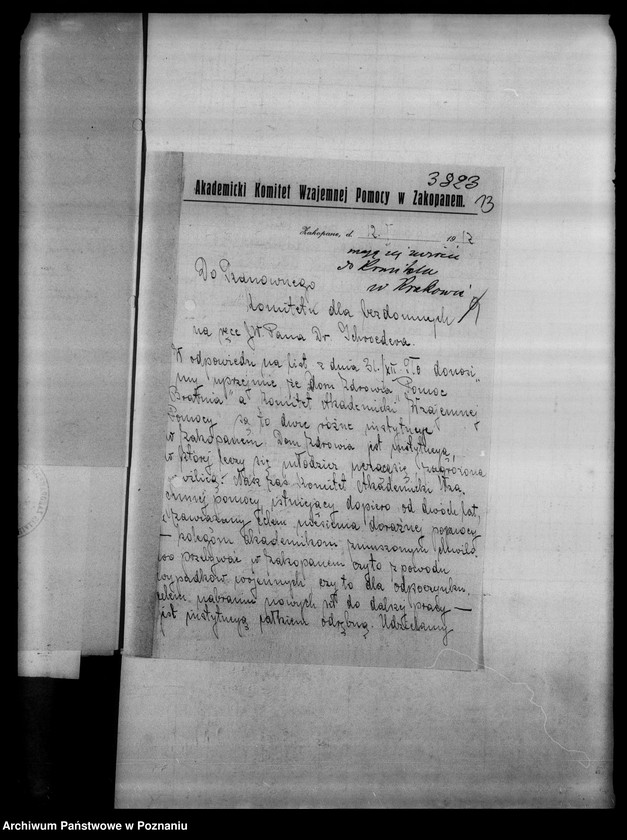 Obraz 17 z jednostki "Korespondencja w sprawie subwencji dla towarzystw dobroczynnych a Galicji oraz pomocy dla bezdomnych."