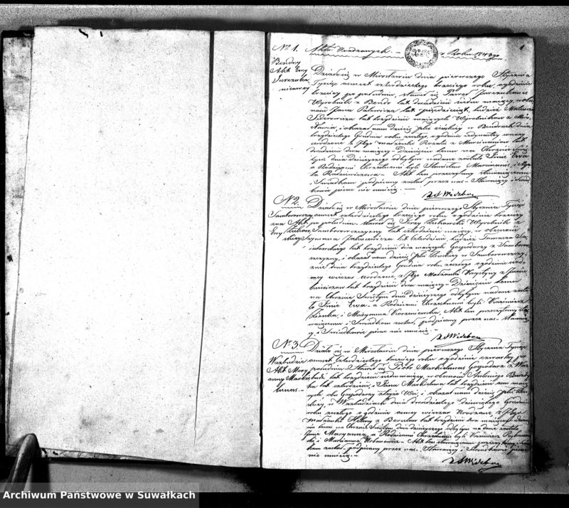 image.from.unit.number "Księga Duplikat Aktów Urodzonych Zmarłych i Zaślubionych Sporządzona na Rok 1842-ci Parafii Mirosławskiey"