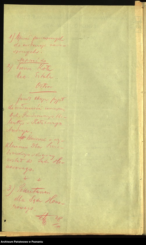 Obraz 8 z jednostki "Koło Ostrów akta sądu honorowego sprawie Walenty Szczodrowski i Andrzej Kałużny."