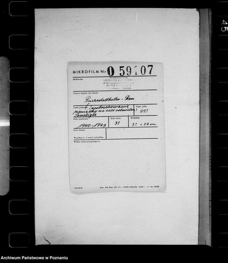 Obraz 2 z jednostki "Zapotrzebowanie pieniedzy na cele rolnictwa - Sonstiges"