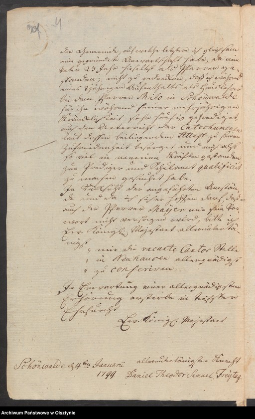 image.from.unit.number "Die Cantor und Organisten Stelle in Neuhausen [Romnowo]"