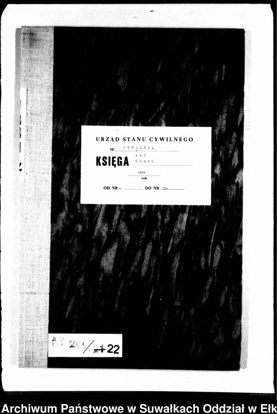 image.from.unit.number "Sterbe-Neben-Register des Preussischen Standes-Amtes Gr. Strengeln Kreis Angerburg"