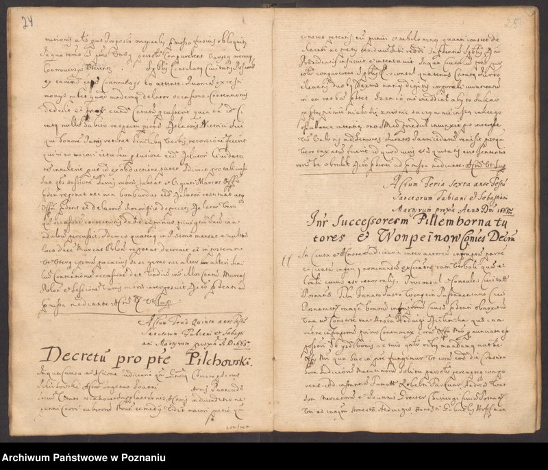 Obraz 16 z jednostki "Protocolon actorum officii consularis Posnaniensis."