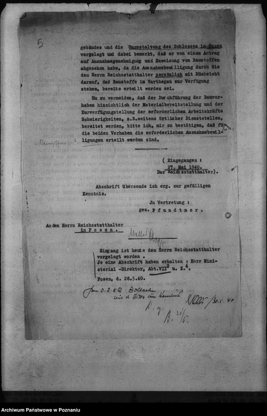 Obraz 9 z jednostki "Finansowanie przebudowy zamku w Poznaniu"